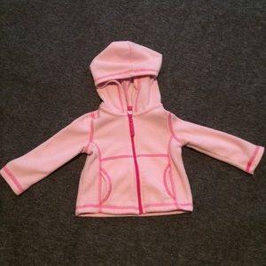 Pink Fleece Zip Up Jacket